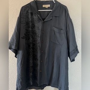 tommy bahama xxl Gray Floral hawaiian shirt